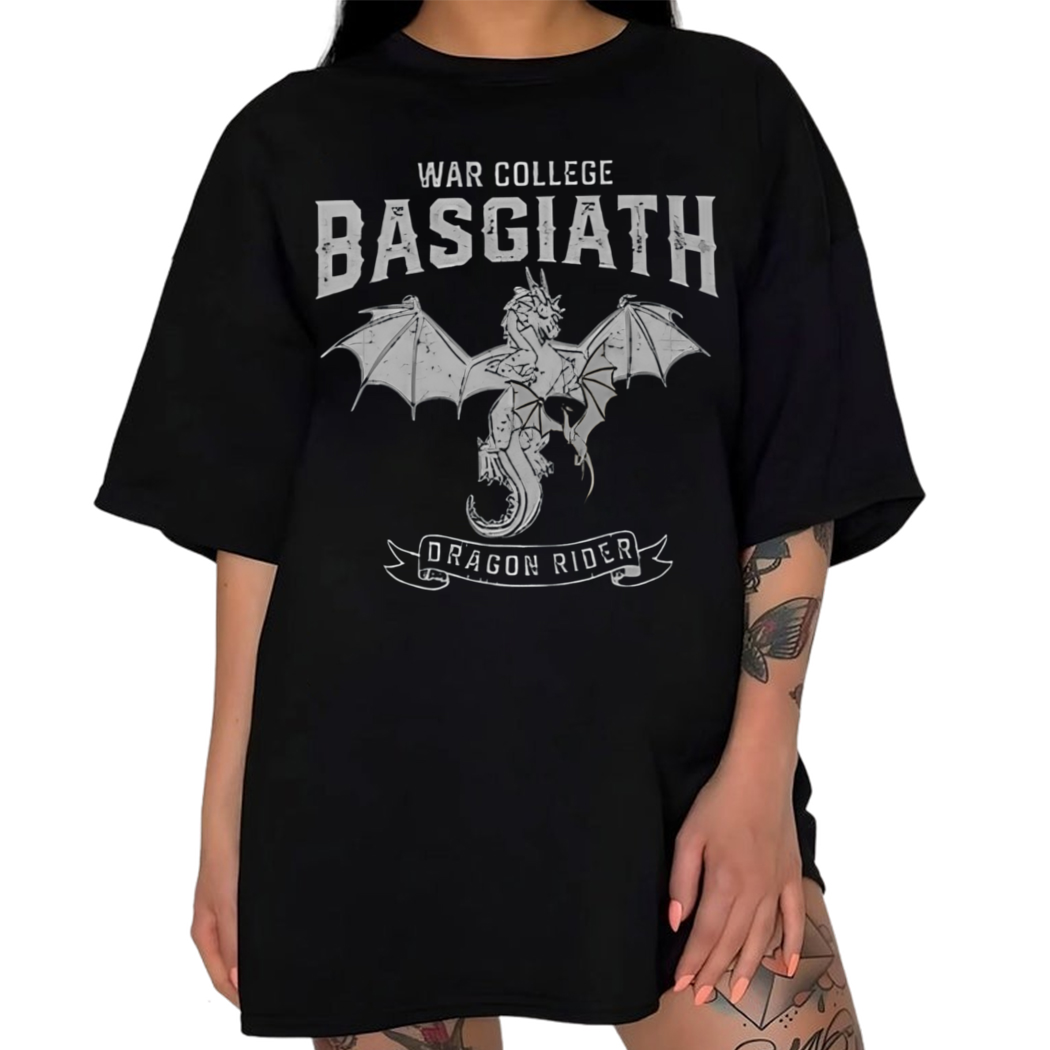 Basgiath War College Fourth Wing shirt, Rebecca Yarros tee, Violet Sorrengail, Xaden Riorson, Bookish Shirt