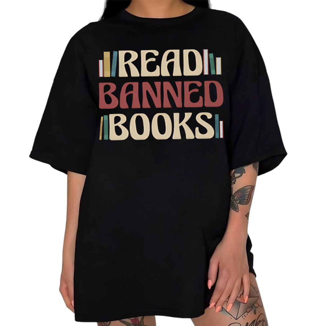 Read Banned Books Shirt, Book Lover Tee, Literary TShirt, Social Justice Gift, Bookish Shirt, , Librarian Shirt