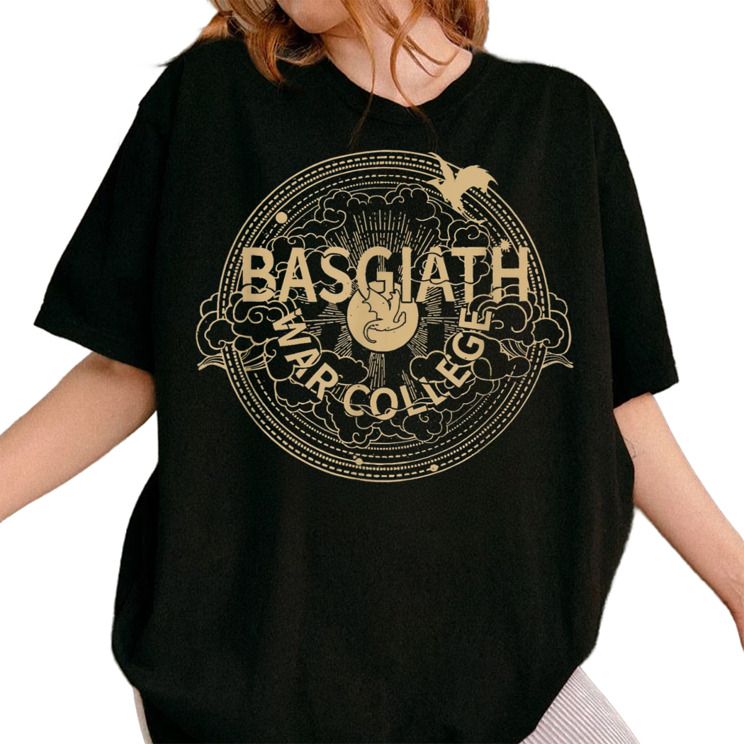 Fourth Wing Romantasy Dragon Yarros Basgiath Fantasy Bookish Shirt