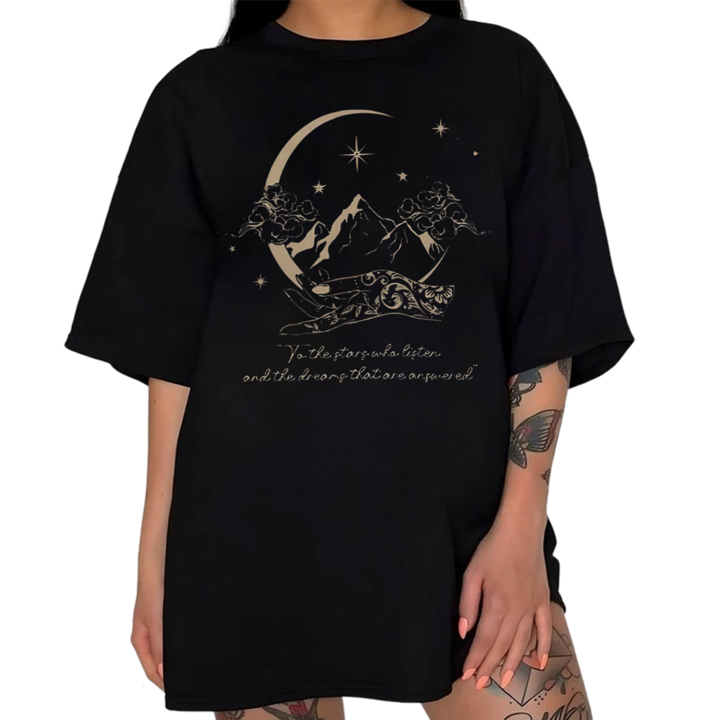 To The Stars Who Listen Sweater Sarah Shirt, Acotar Shirt, Night Court Velaris, Bookish Shirt