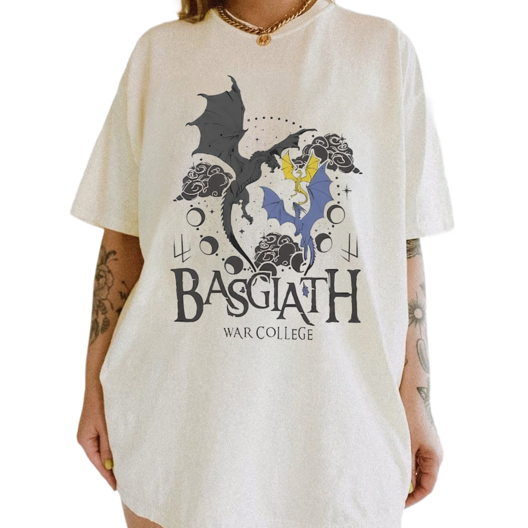 Basgiath War College Fourth Wing shirt, Rebecca Yarros tee, Xaden Riorson, Violet Sorrengail Bookish Sjirt