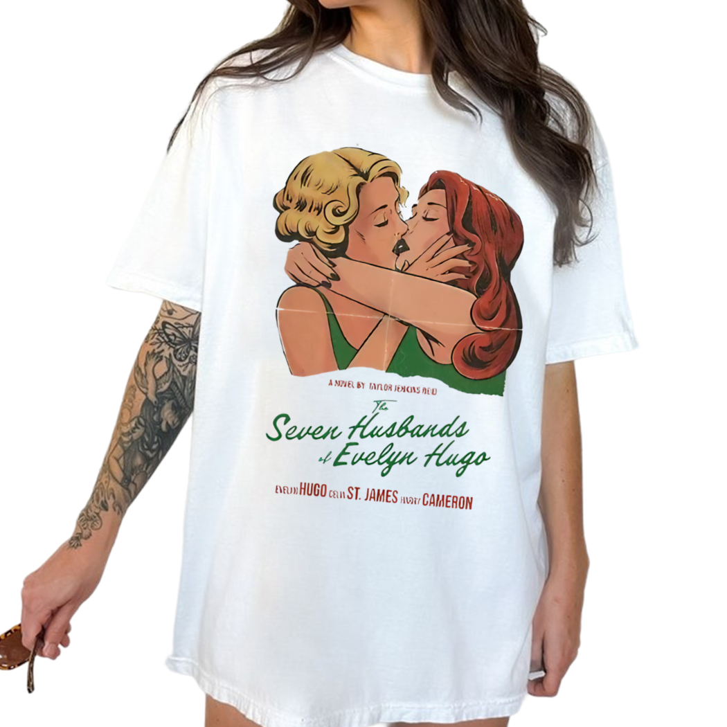 Seven Husbands Of Evelyn Hugo Shirt, Evelyn Hugo And Celia St. Jame Bookish Fan Shirt