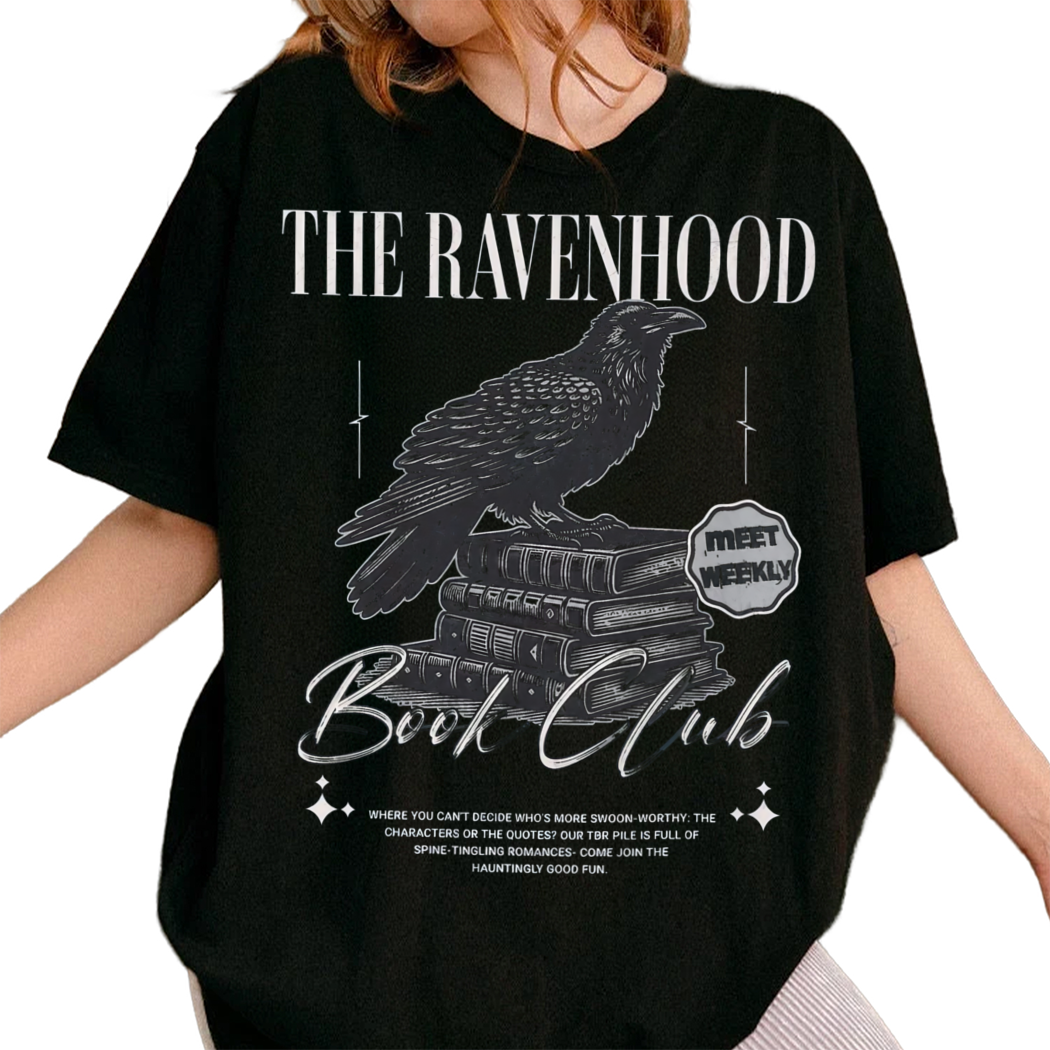 Bookish Ravenhood Book Club Shirt Spooky Season Morally Grey Book Club October Bookish Spooky Shirt