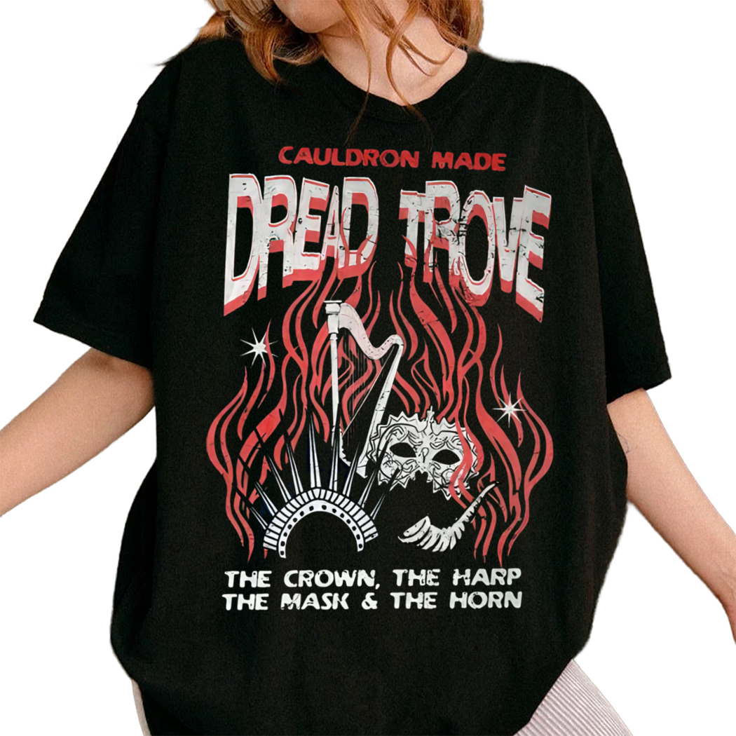 Dread Trove Shirt, The Crown The Harp The Mask And The Horn Shirt, Sarah J Maas, Acotar Merch Tshirt