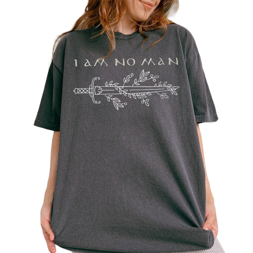 I Am No Man Reading Bookish Vintage Bookish T-Shirt, Stylish Dark Academia, Acotar Merch Tshirt