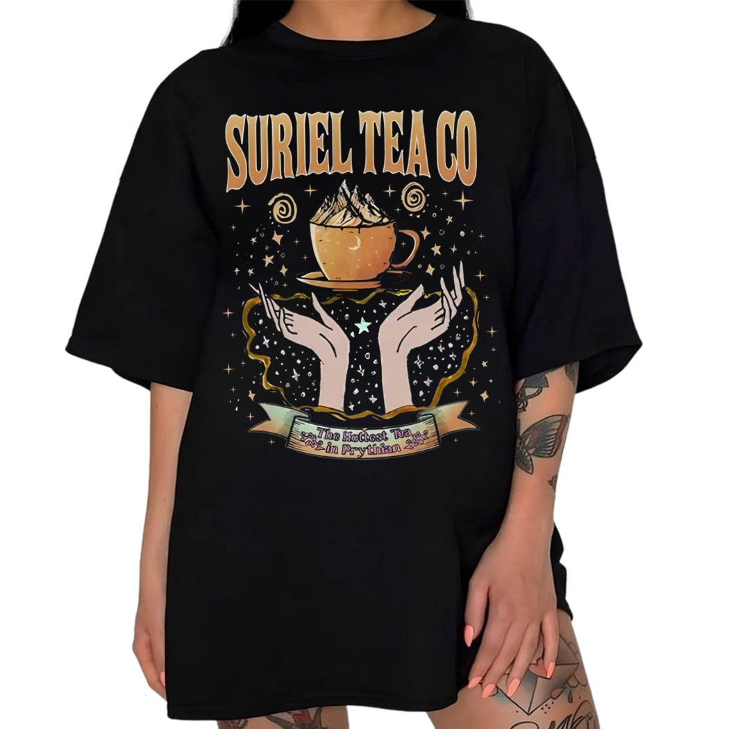 Suriel Tea Co Shirt A Court of Thorns and Roses Bookish Booktok Tee Shirt, Sjm Acotar Merch