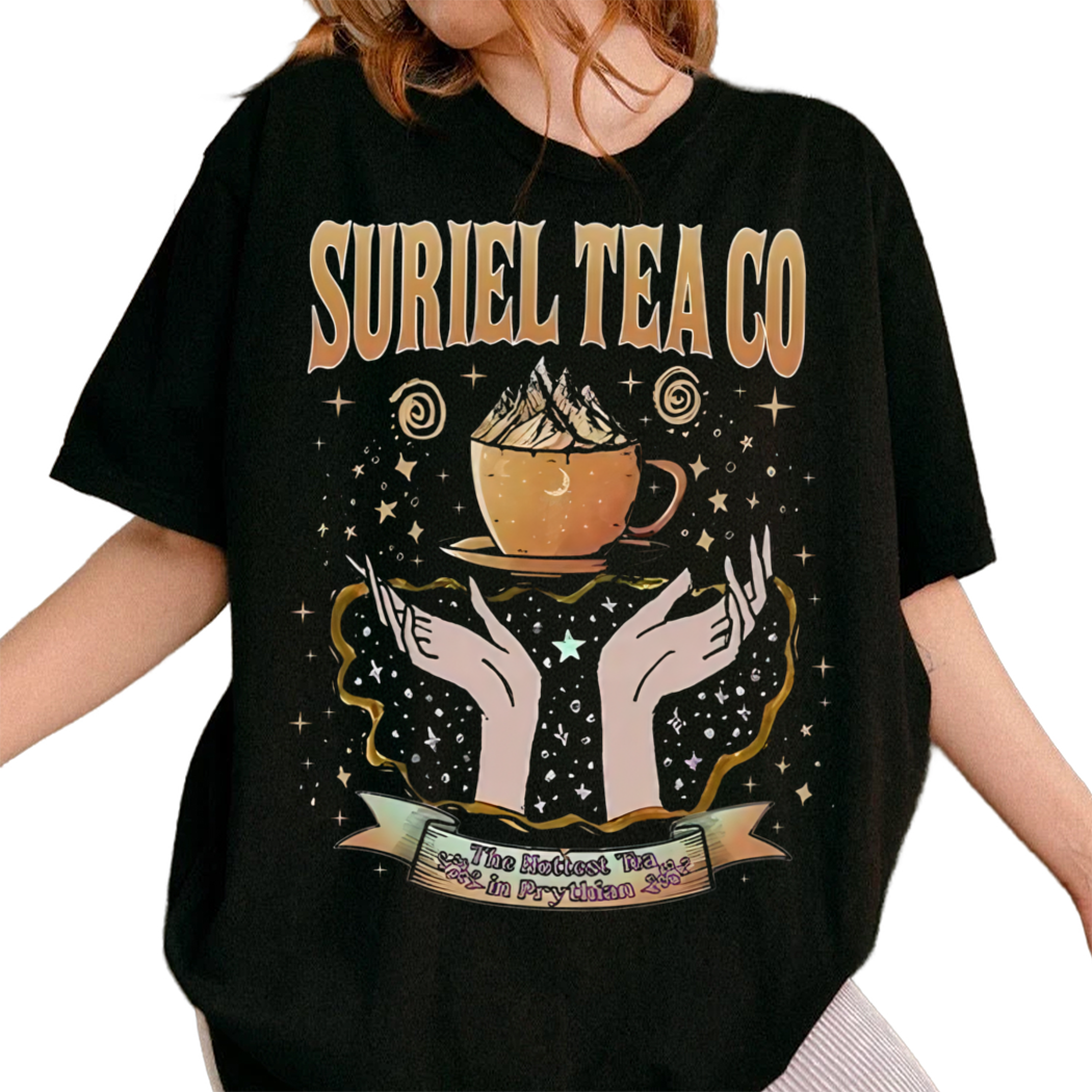 Suriel Tea Co Shirt A Court of Thorns and Roses Bookish Booktok Tee Shirt, Sjm Acotar Merch