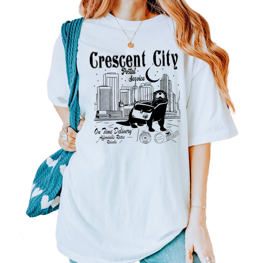 Crescent City Postal Service Shirt, Otter Service Shirt, House of Earth and Blood, Ruhn Danaan, Bryce Quinlan, Bookish Gift