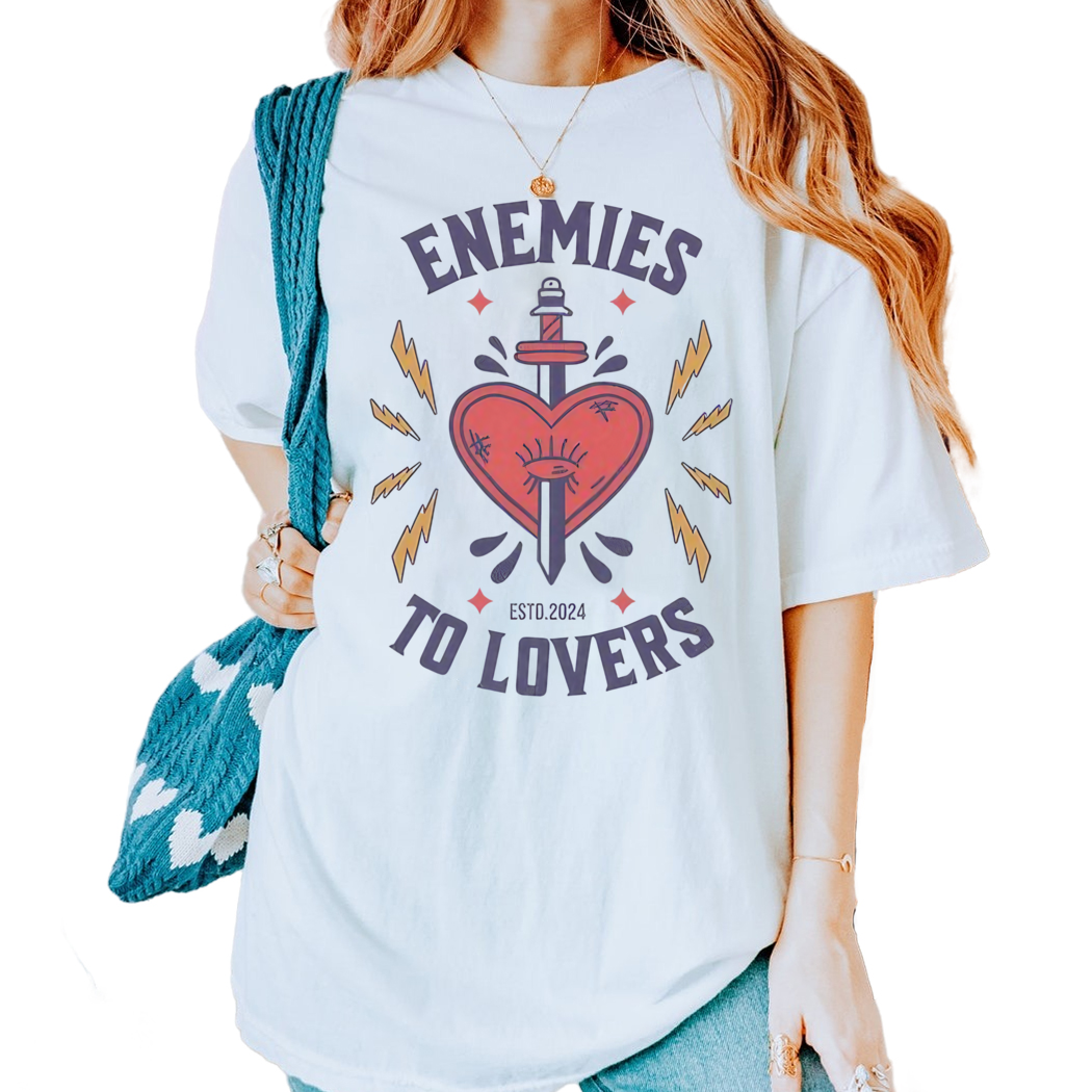 Enemies To Lovers Dark Romance Shirt Morally Gray Bookish Tee, Booktok Bookish Trope Smut Spicy Books Merch