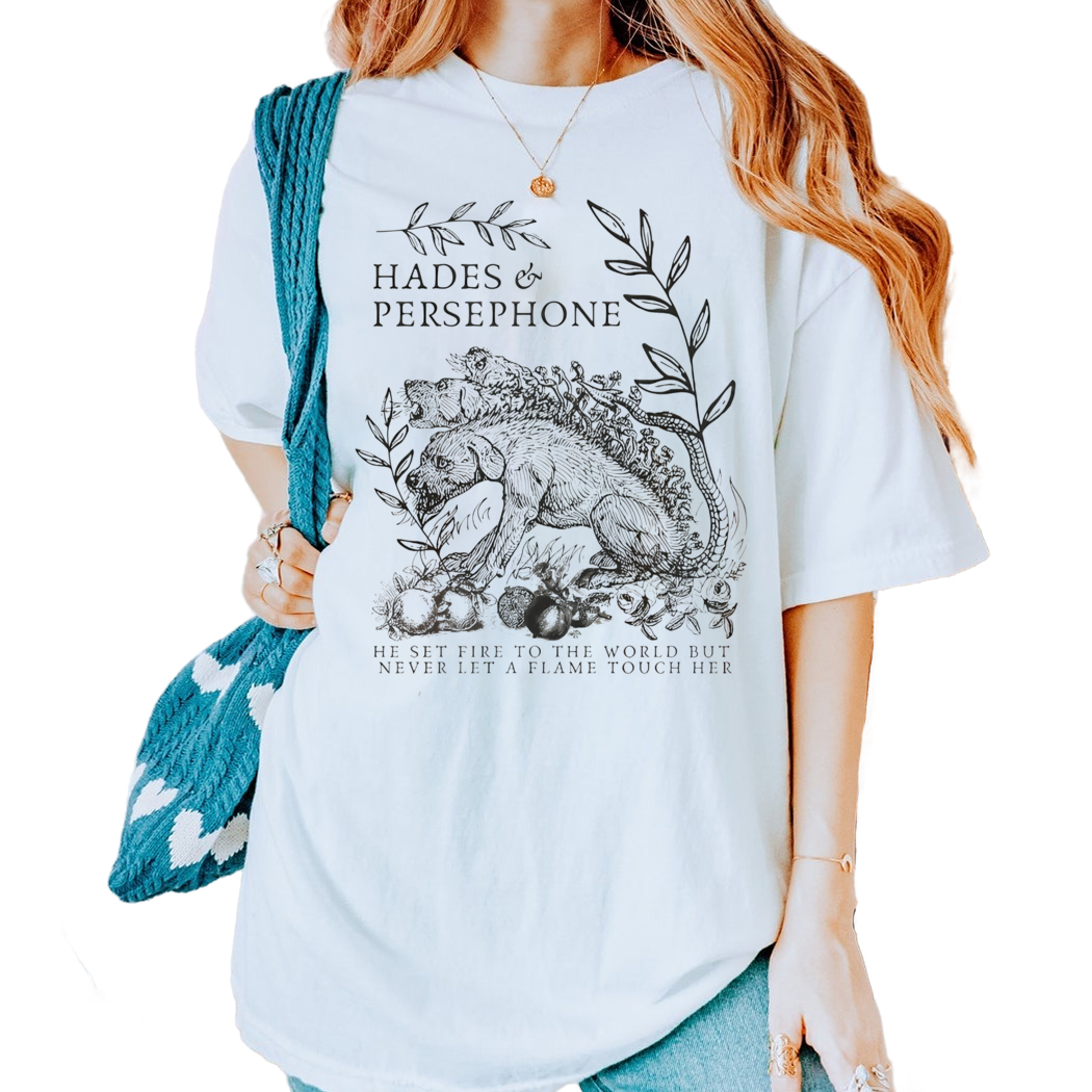 Hades And Persephone Mythology Shirt Persephone Vintage Greek Mythology Poet Shirt Greek Goddess Light Academia Shirt