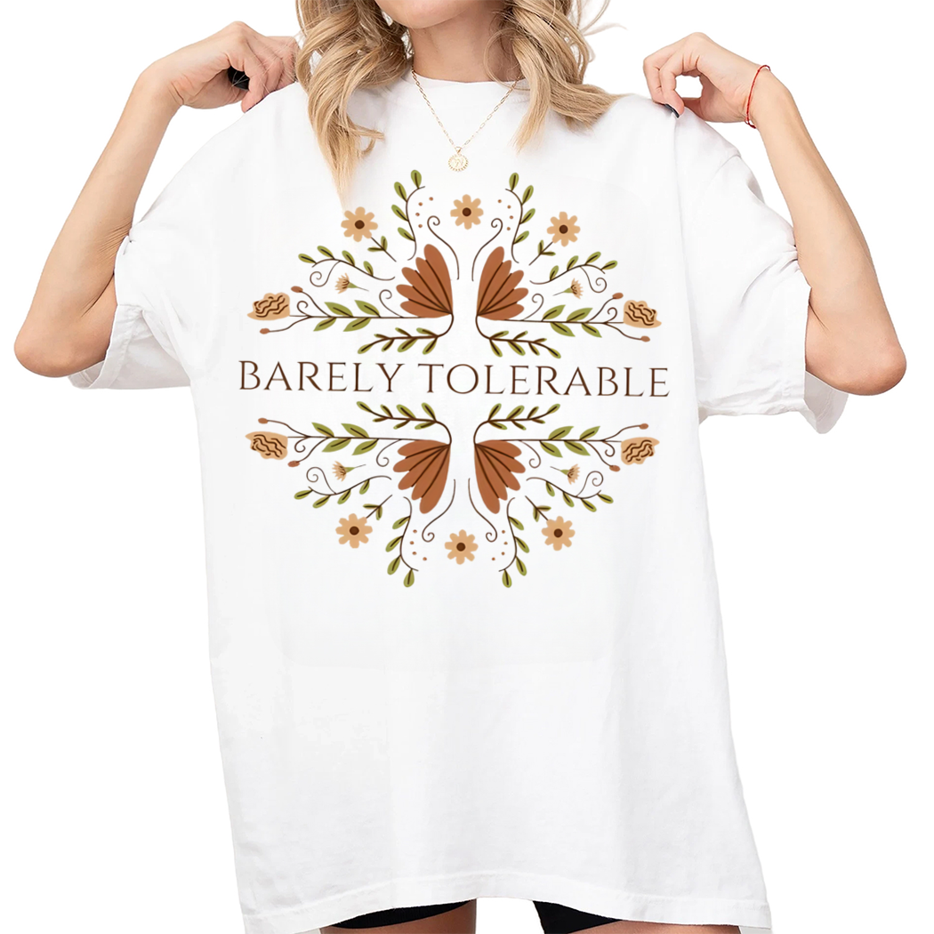 Jane Austen Shirt Featuring Barely Tolerable Mr Darcy Quote Bookish Shirt For Reader Gift For Book Lover Gift