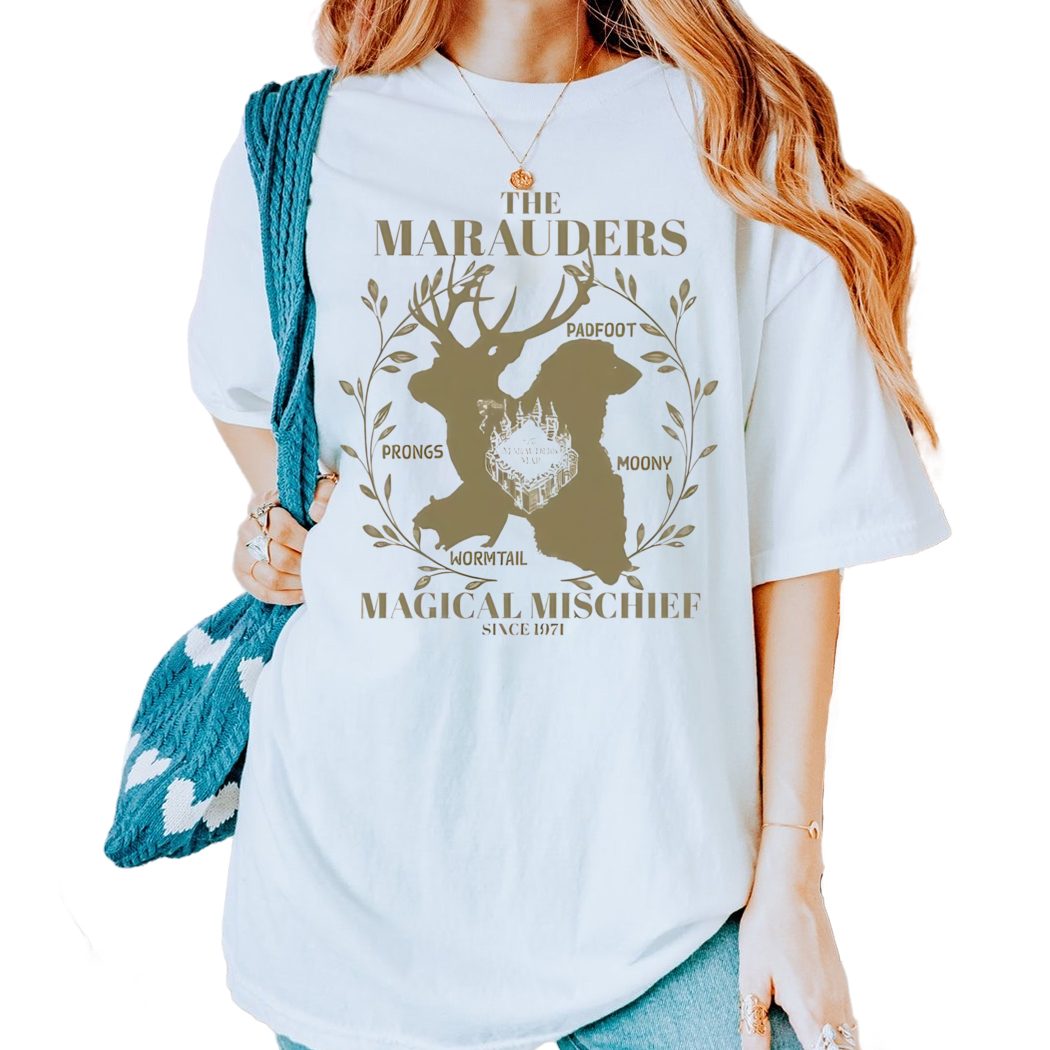 Magical Mischief Makers The Marauders Harry Potter Cottagecore Bookish Wizard Shirt, Reader Gift