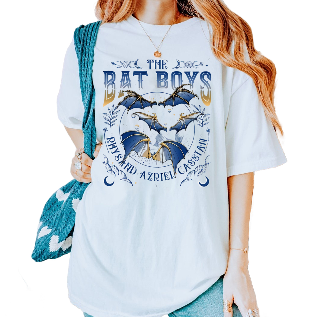 The Bat Boys Shirt, Bats Acotar Tee, The Night Court Illyrians, A Court of Thorns and Roses Rhysand Cassian Azriel, Feyre Bat Boy Wings