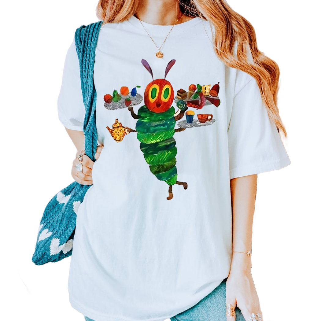 Very Hungry Caterpillar Shirt, Book Lover Shirt, Bookish Shirt, Book Theme Gift, Gift For Reader