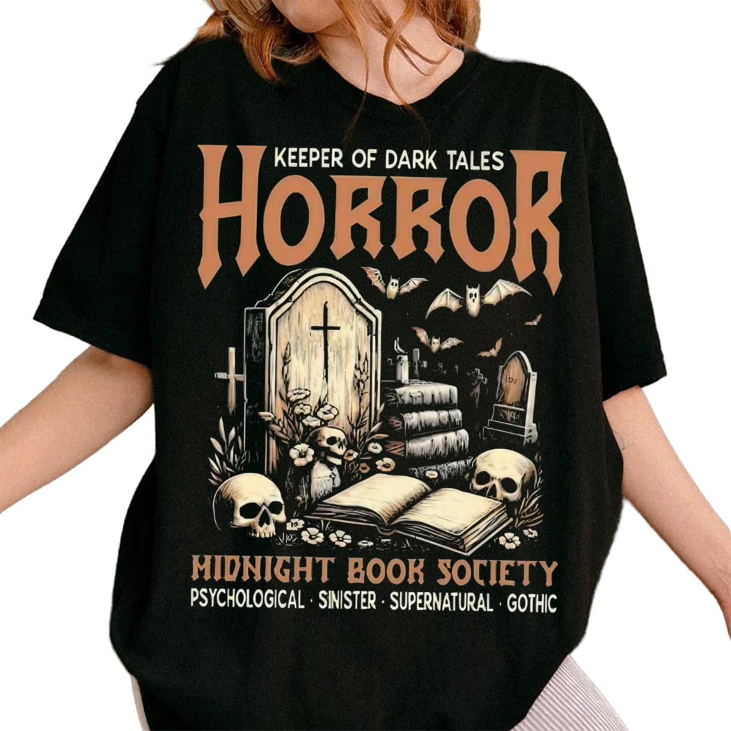 Horror Reading Reader Keeper Of Dark Tales Horror Midnight Shirt, Acotar Merch Tshirt, Reader Gift