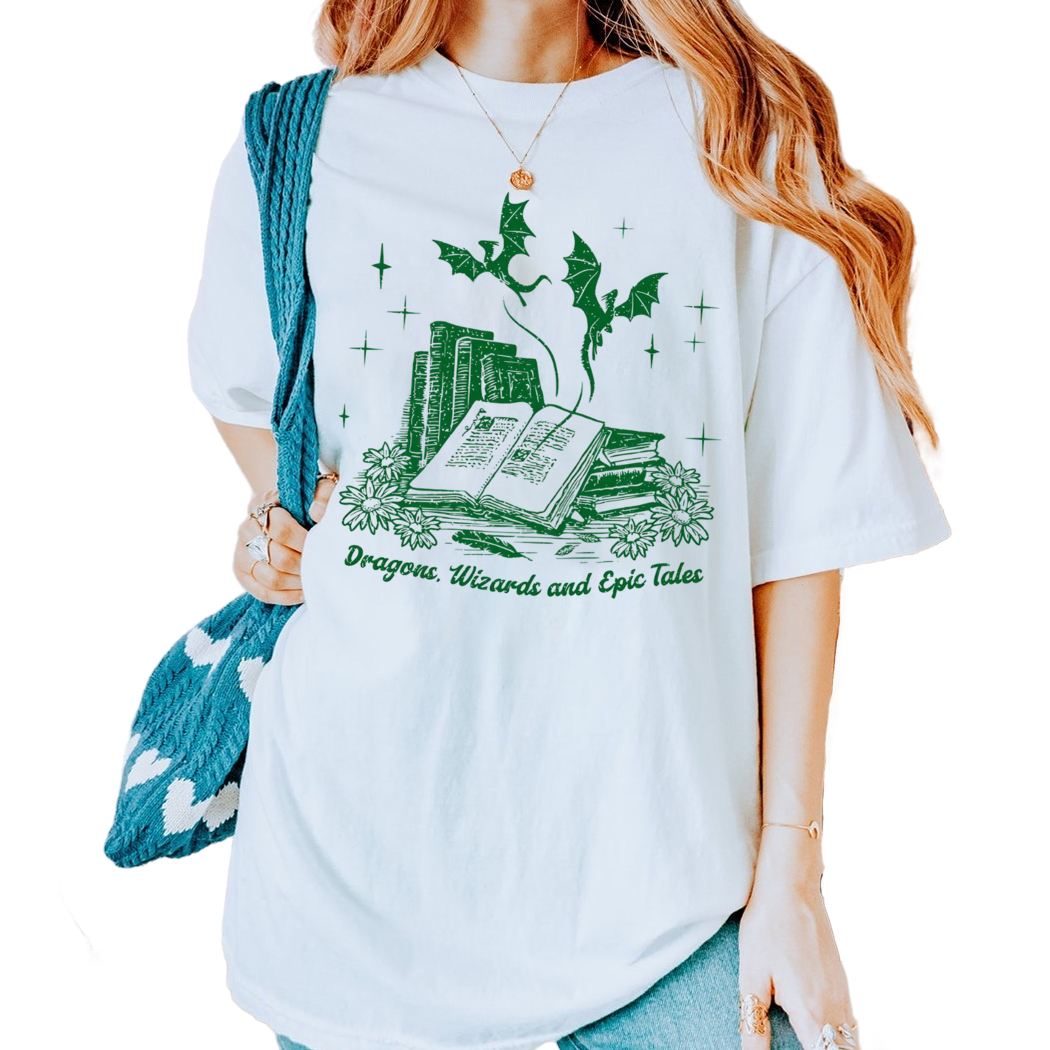 Fantasy Book Shirt for Romantasy Readers Gift Bookish Shirt for Book Lovers Gift for Bibliophiles Reading Gift for Fantasy Readers