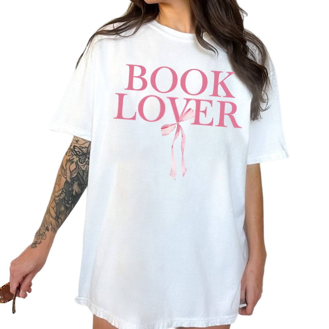 Book Lover Shirt, Bow Tee, Born To Read Shirt - Bookish Shirt for Her