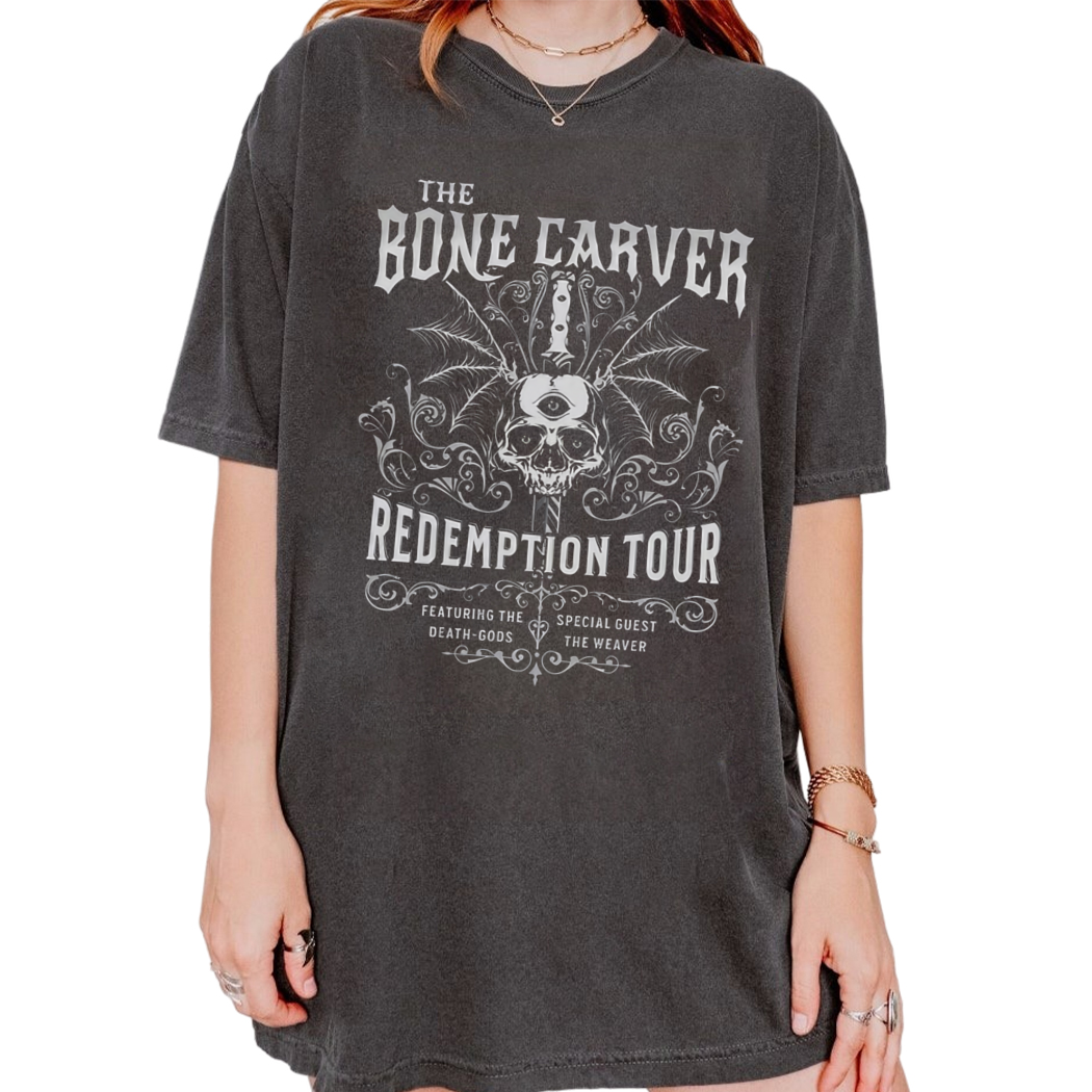 The Bone Carver Redemption Tour Shirt, The ACOTAR and Bookish Merch Collection Shirt