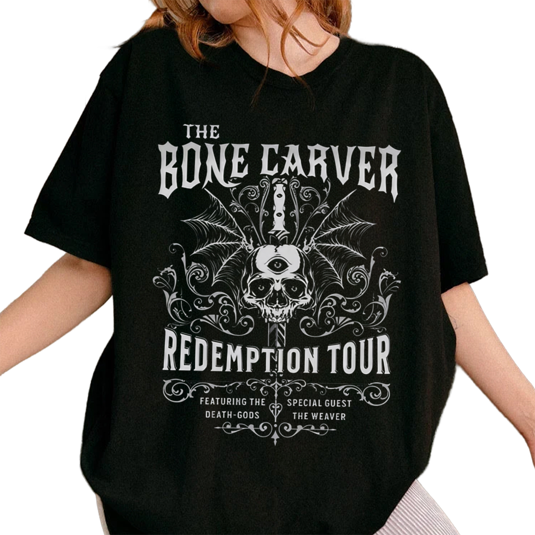 The Bone Carver Redemption Tour Shirt, The ACOTAR and Bookish Merch Collection Shirt