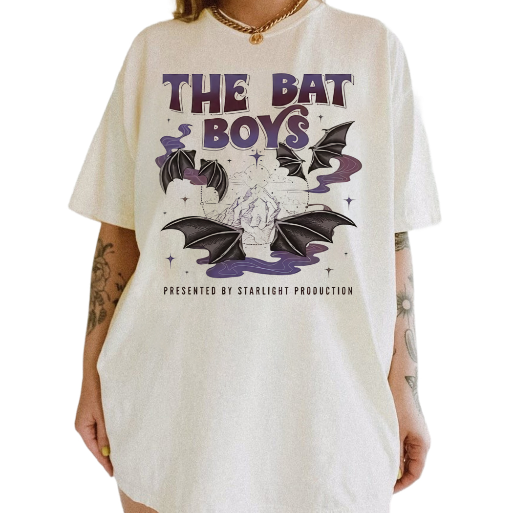 The Bat Boys Illyria Tee, Retro Crew Shirt For Acotar Fans, Bookish Gift For Him