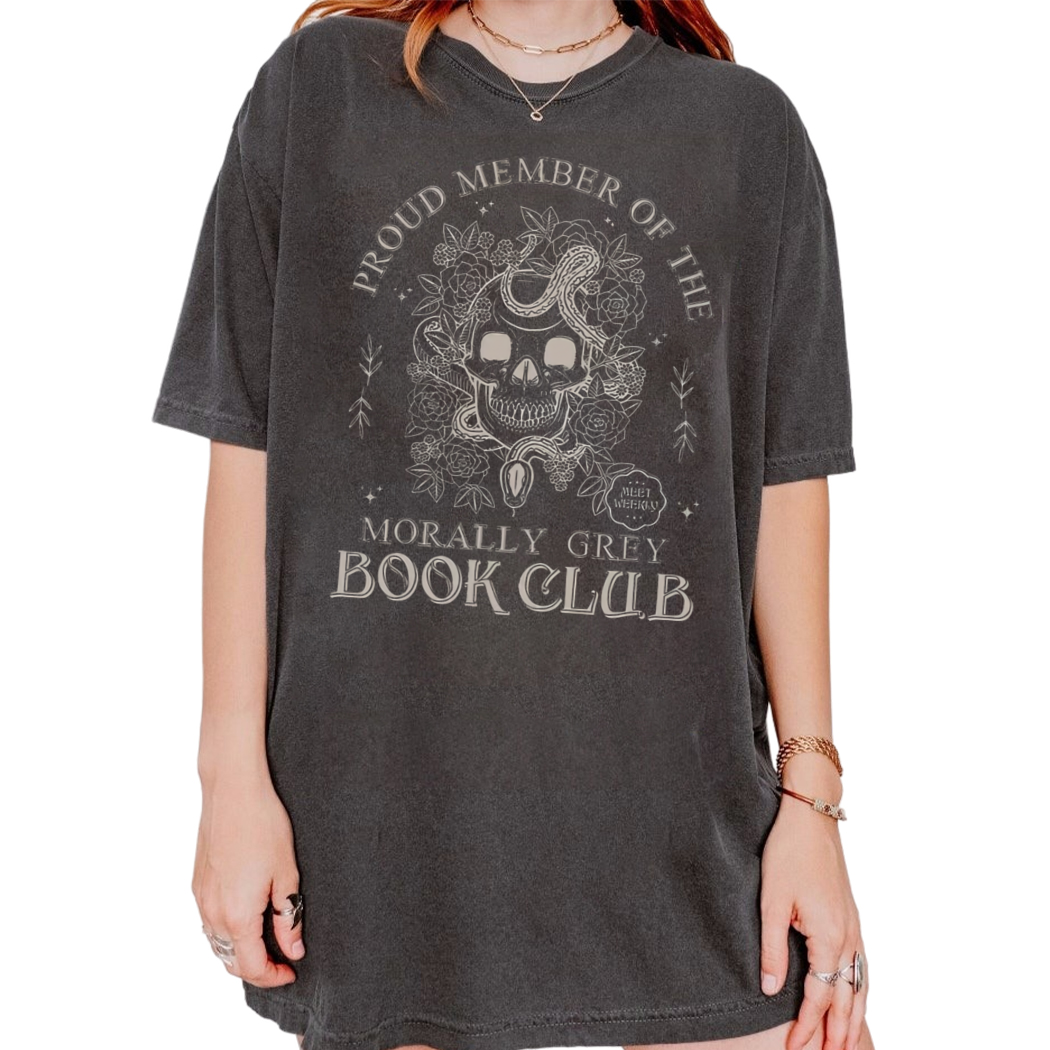 Morally Grey Book Club Members Shirt, Dark Romance Shirts, Spooky Season Tee