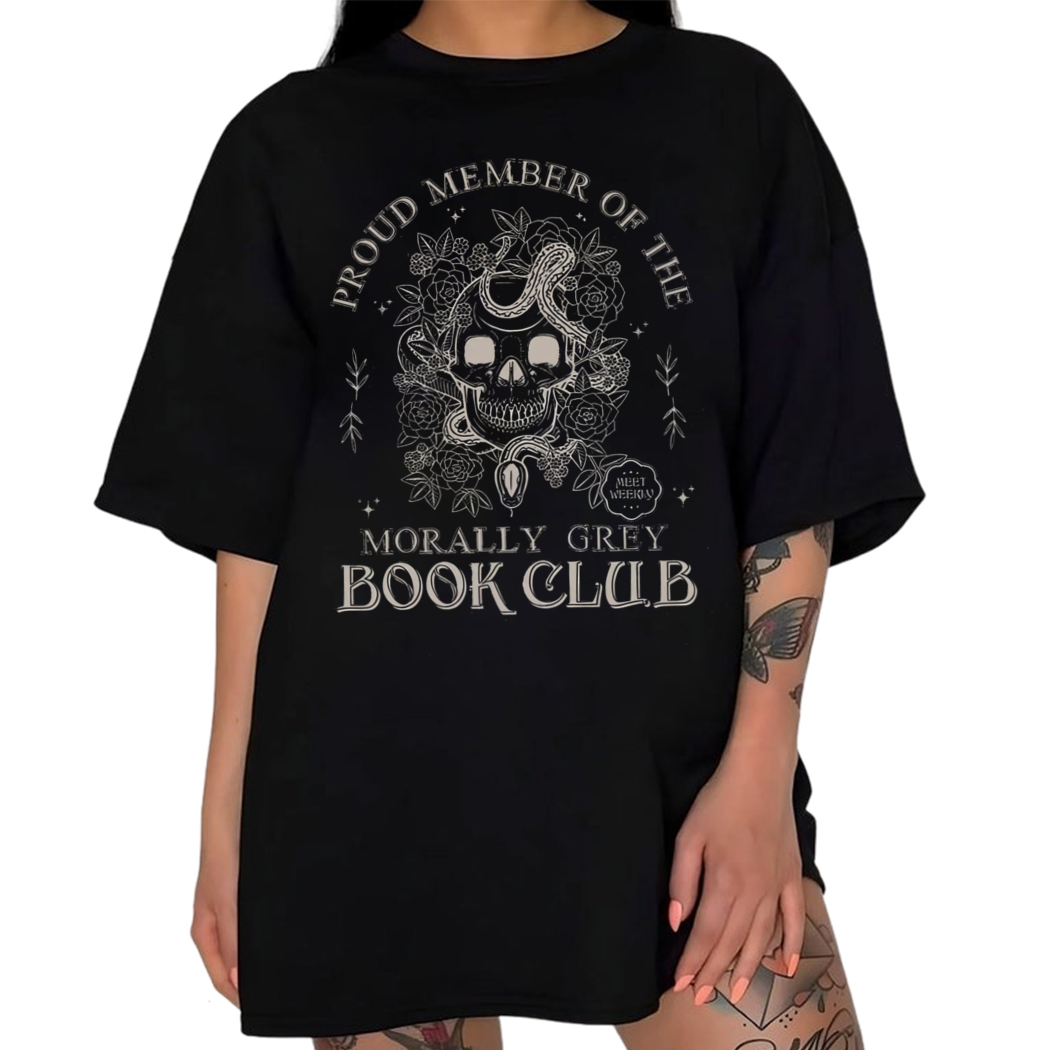 Morally Grey Book Club Members Shirt, Dark Romance Shirts, Spooky Season Tee