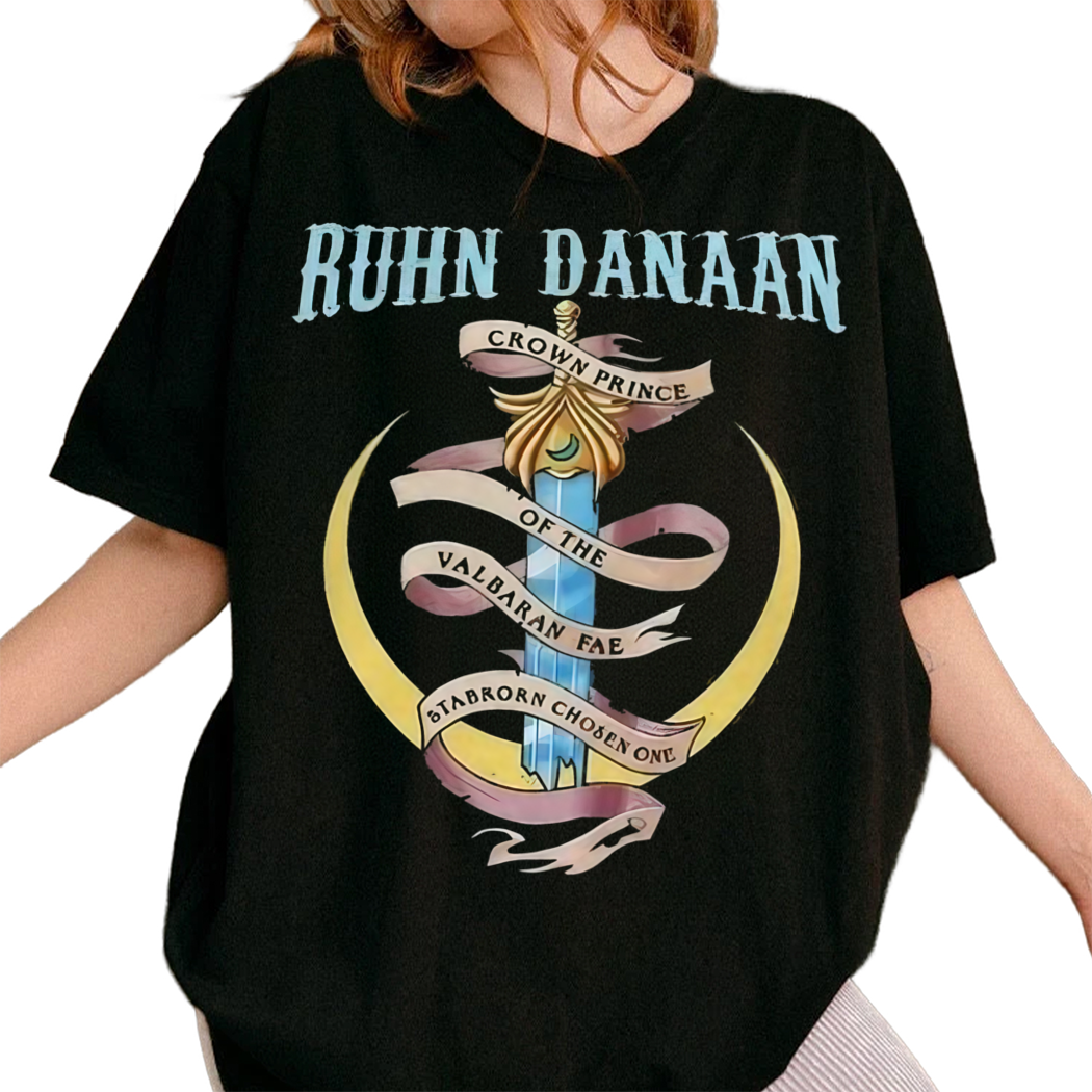 Ruhn Danaan Shirt, Elegant Crescent City & Bookish T-Shirts, Sarah J. Maas Shirt