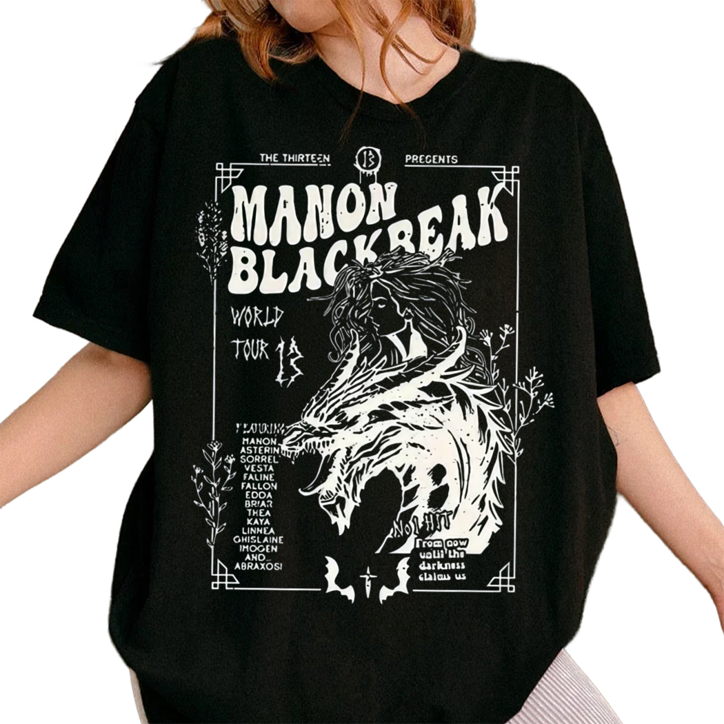 Manon Blackbeak Throne of Glass Shirt, Rowan Whitethorn Bookish Shirt