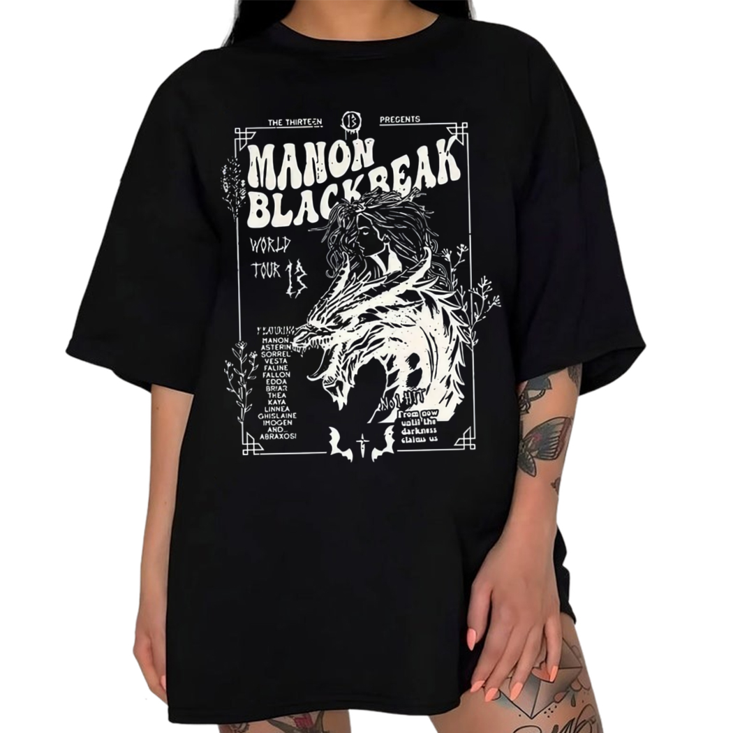 Manon Blackbeak Throne of Glass Shirt, Rowan Whitethorn Bookish Shirt