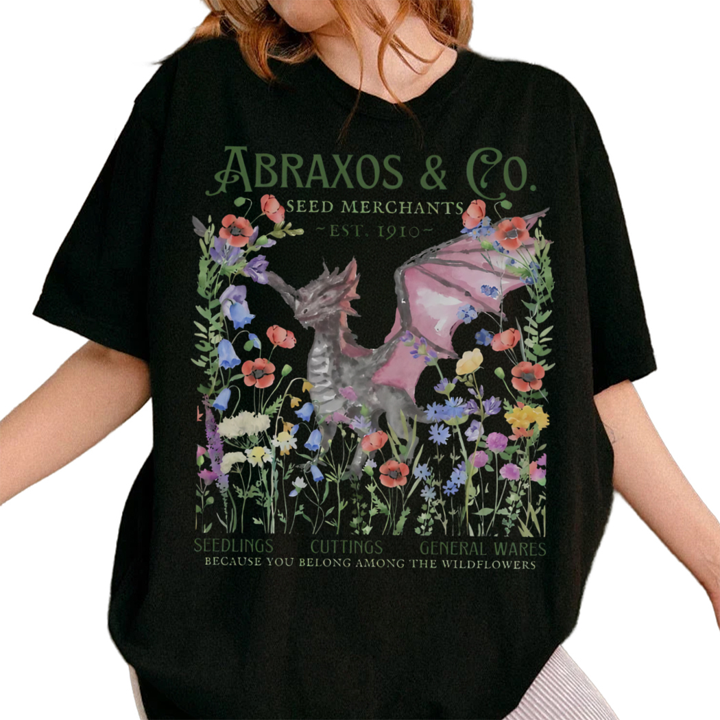 Abraxos Wyvern Licensed Sarah J Maas Merch Acotar Shirt, Swag Manon Blackbeak, Crescent City Shirt