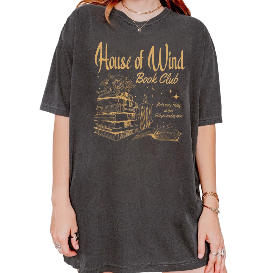 ACOTAR House Of Wind Book Club Shirt, Night Court Velaris, Valkyrie Reading Room SJM