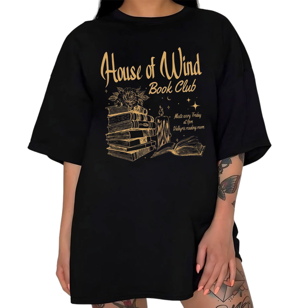 ACOTAR House Of Wind Book Club Shirt, Night Court Velaris, Valkyrie Reading Room SJM