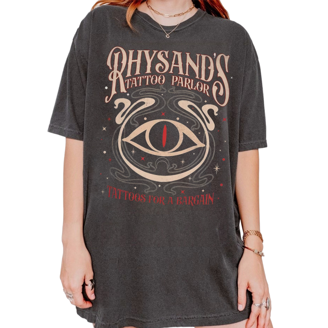 Acotar Velaris Rhysands Tattoo Parlor Shirt, Feyre And Rhysand, The Night Court Tee, Bookish Gift