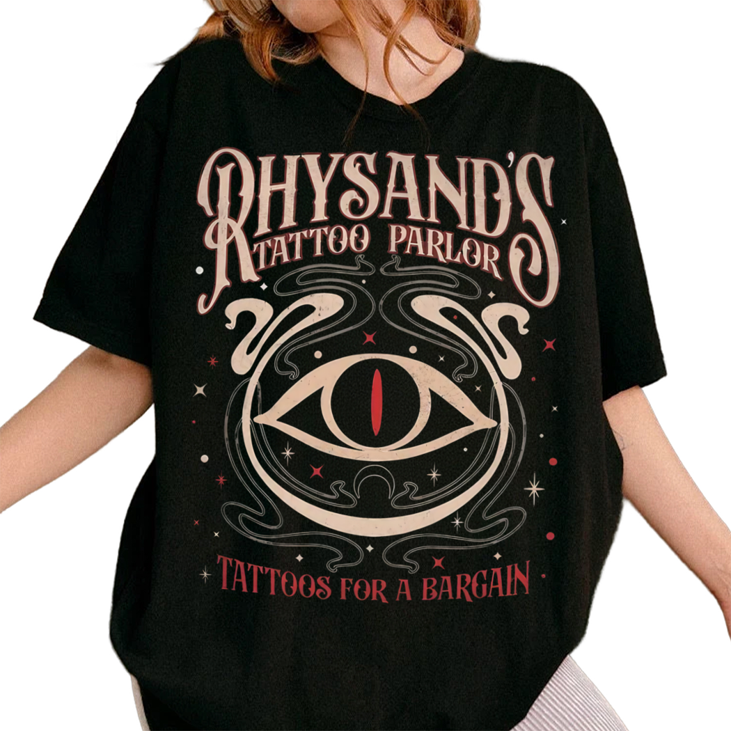 Acotar Velaris Rhysands Tattoo Parlor Shirt, Feyre And Rhysand, The Night Court Tee, Bookish Gift