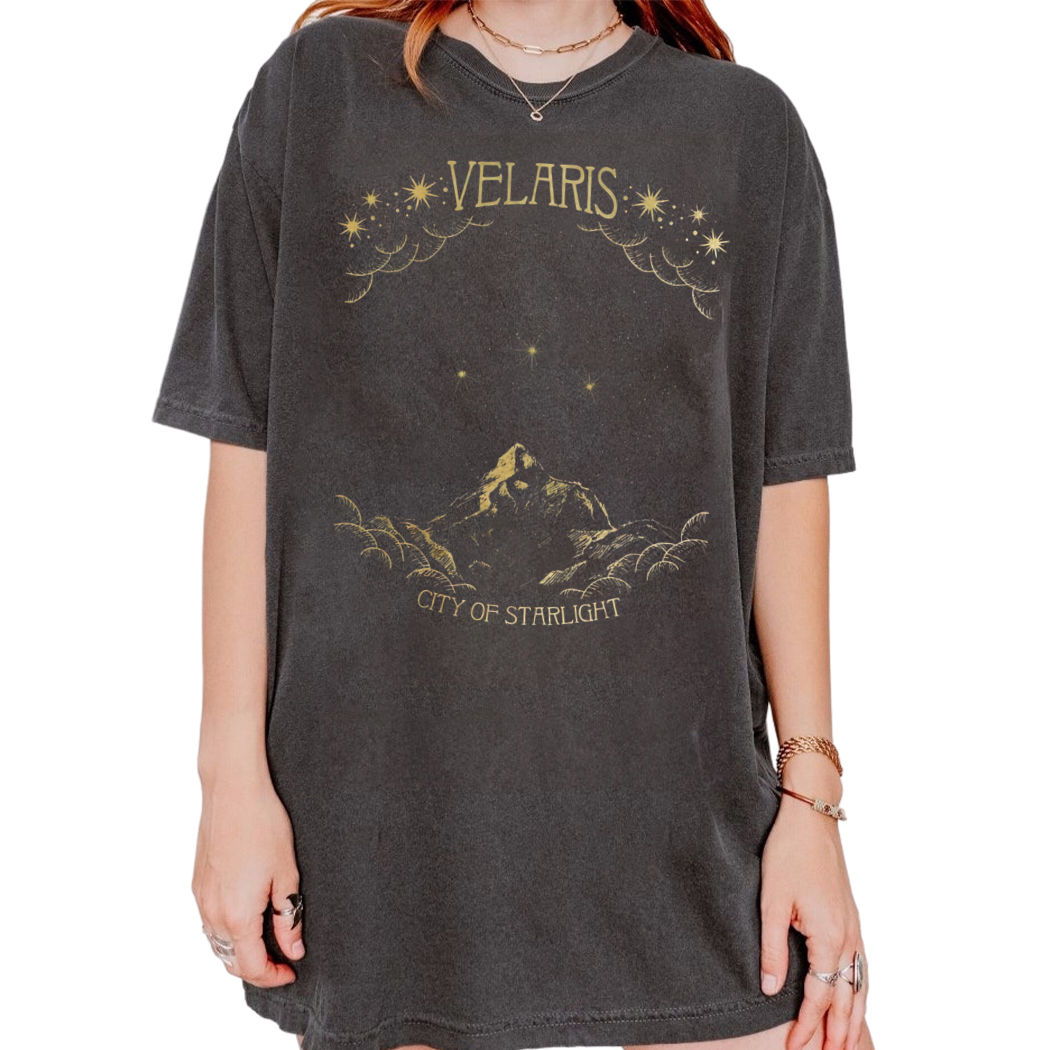 ACOTAR Velaris t-shirt, City of Starlight, SJM merch, Court of Thorn and Roses Court