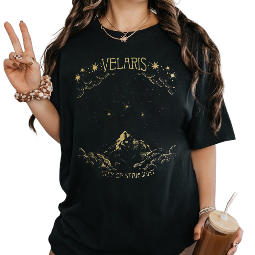 ACOTAR Velaris t-shirt, City of Starlight, SJM merch, Court of Thorn and Roses Court