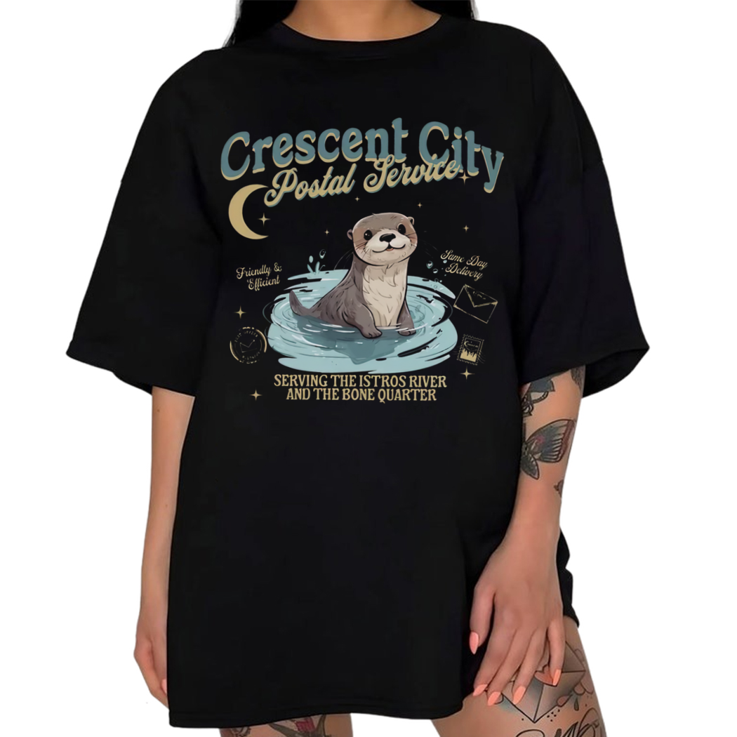 Crescent City Postal Service Shirt LICENSED Sarah J Maas Bookish SJM Merch Bryce Quinlan Ruhn Danaan Hunt Athalar