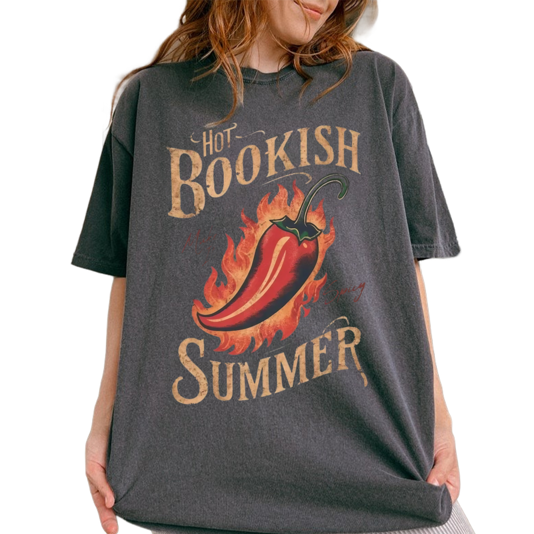 Hot Bookish Summer Graphic Tee - Bookish Gift