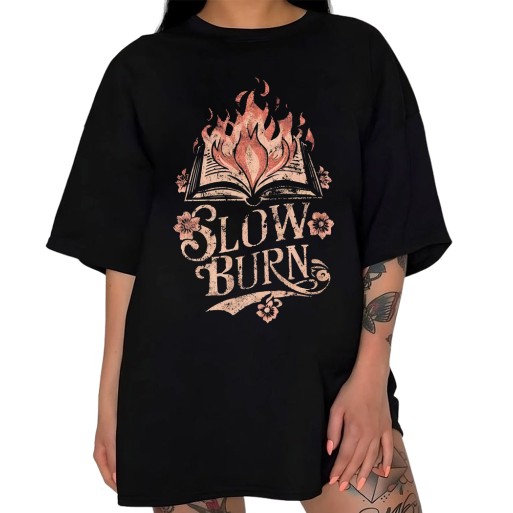 Slow Burn Book Club Graphic Tee - Bookish Gift