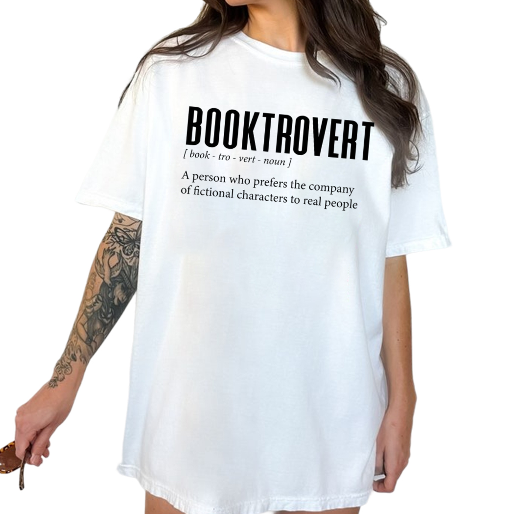 Booktrovert T-shirt, Definition Shirts, Book Nerd Shirt, Library Lover