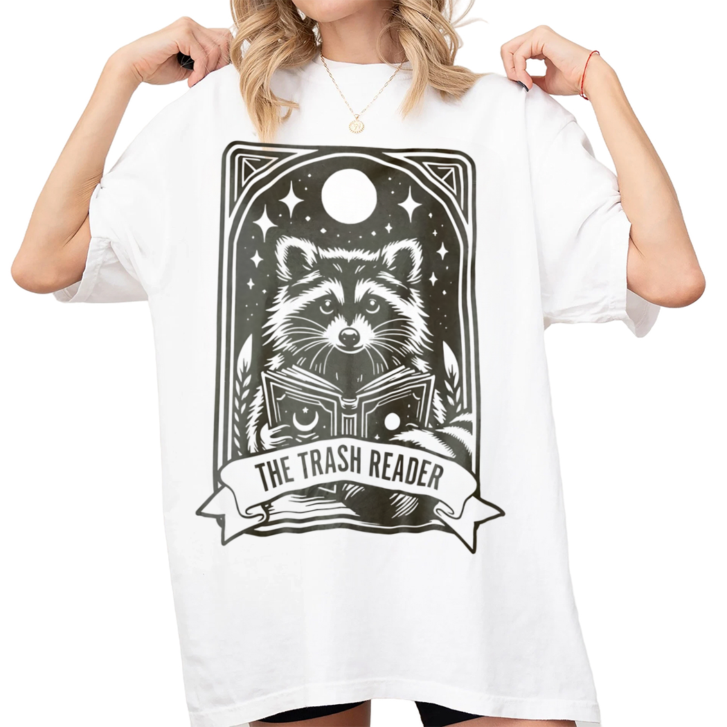 The Trash Reader Shirt, Bookish Raccoon Shirt, Spicy Book Shirt, Gift For Book Lover