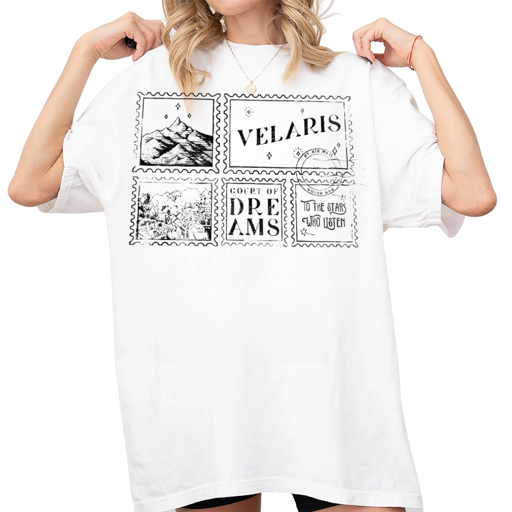 Velaris ACOTAR Shirt, To The Star Who Listen, Court Of Dreams, Night Court Licensed SJM Merch