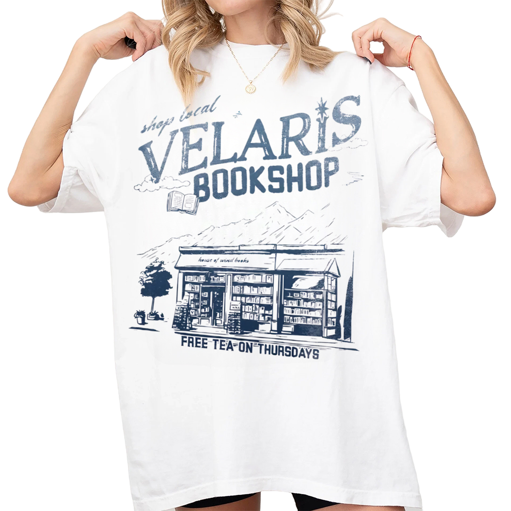 Velaris Book Store Shirt, ACOTAR Night Court Licensed SJM Merch, Bookish TOG Crescent City Fan