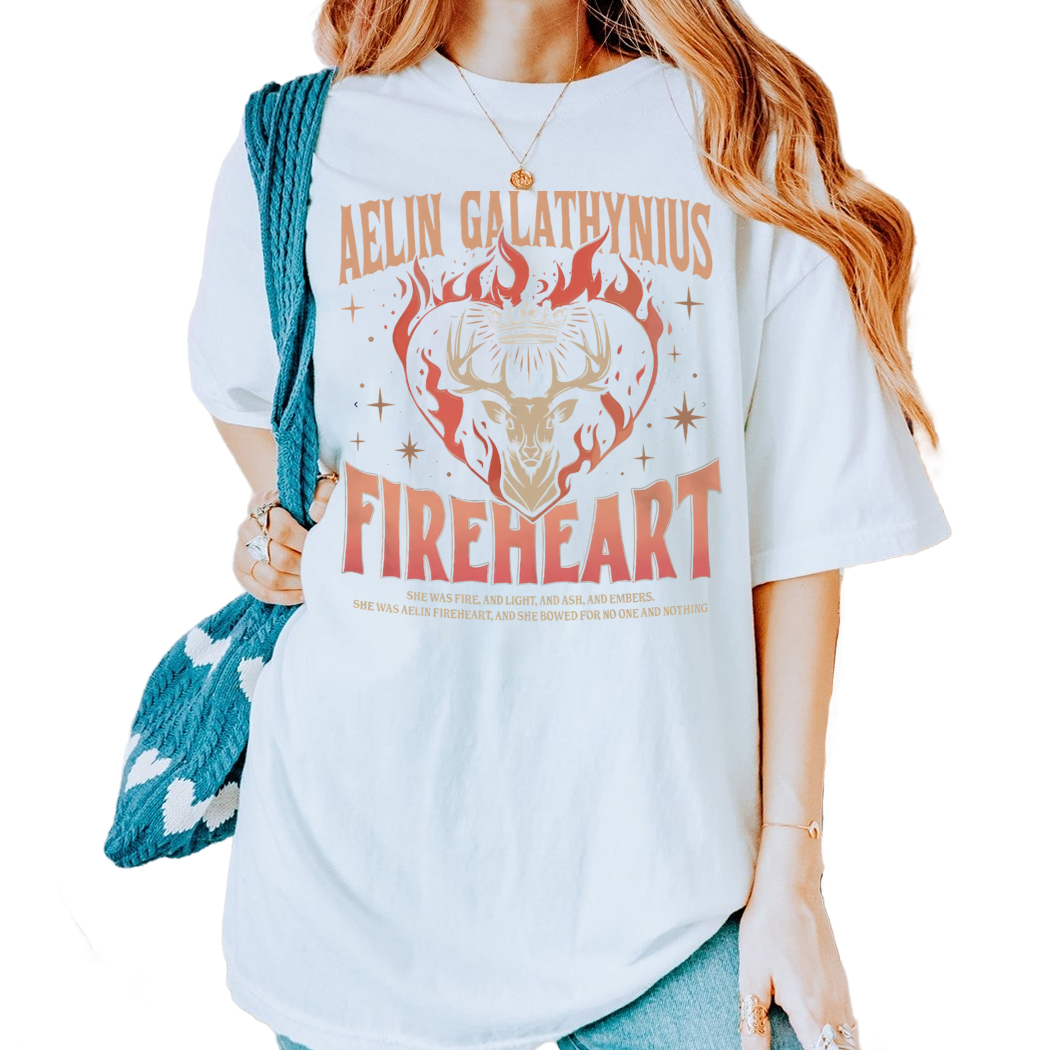 Aelin Galathynius Fireheart Throne of Glass Bookish Shirt