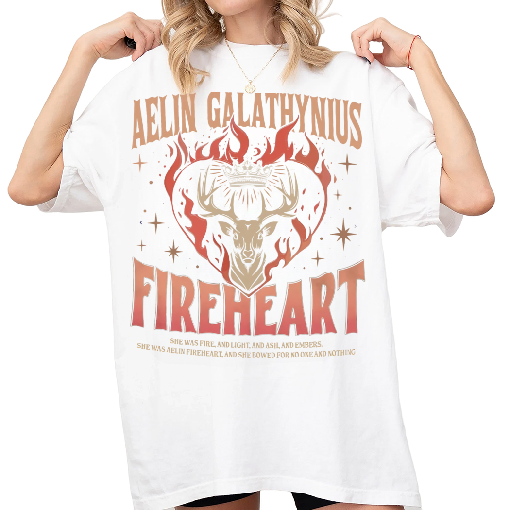 Aelin Galathynius Fireheart Throne of Glass Bookish Shirt