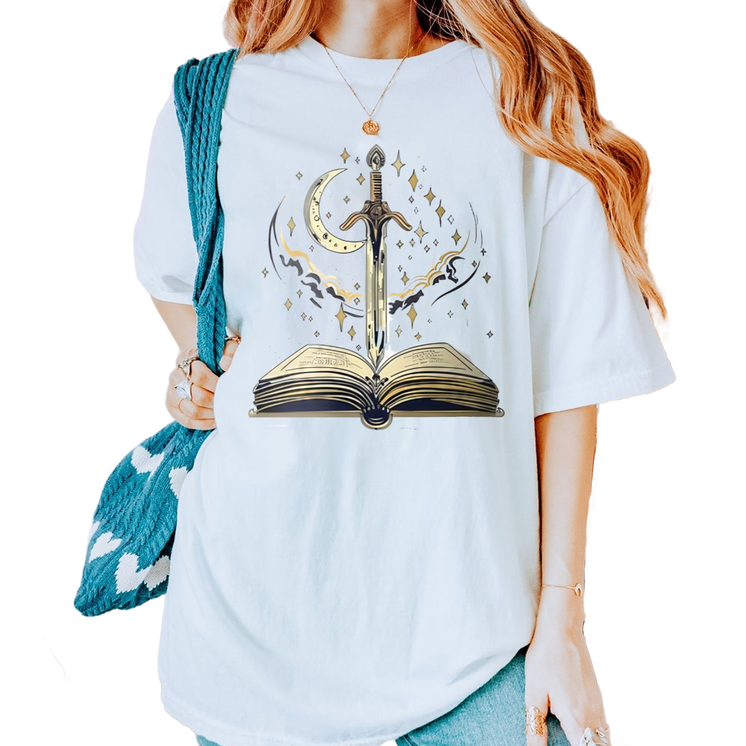 Fantasy Vintage Bookish T-shirt Im the Sky Bookish Dragon Fantasy Book Lover Gift