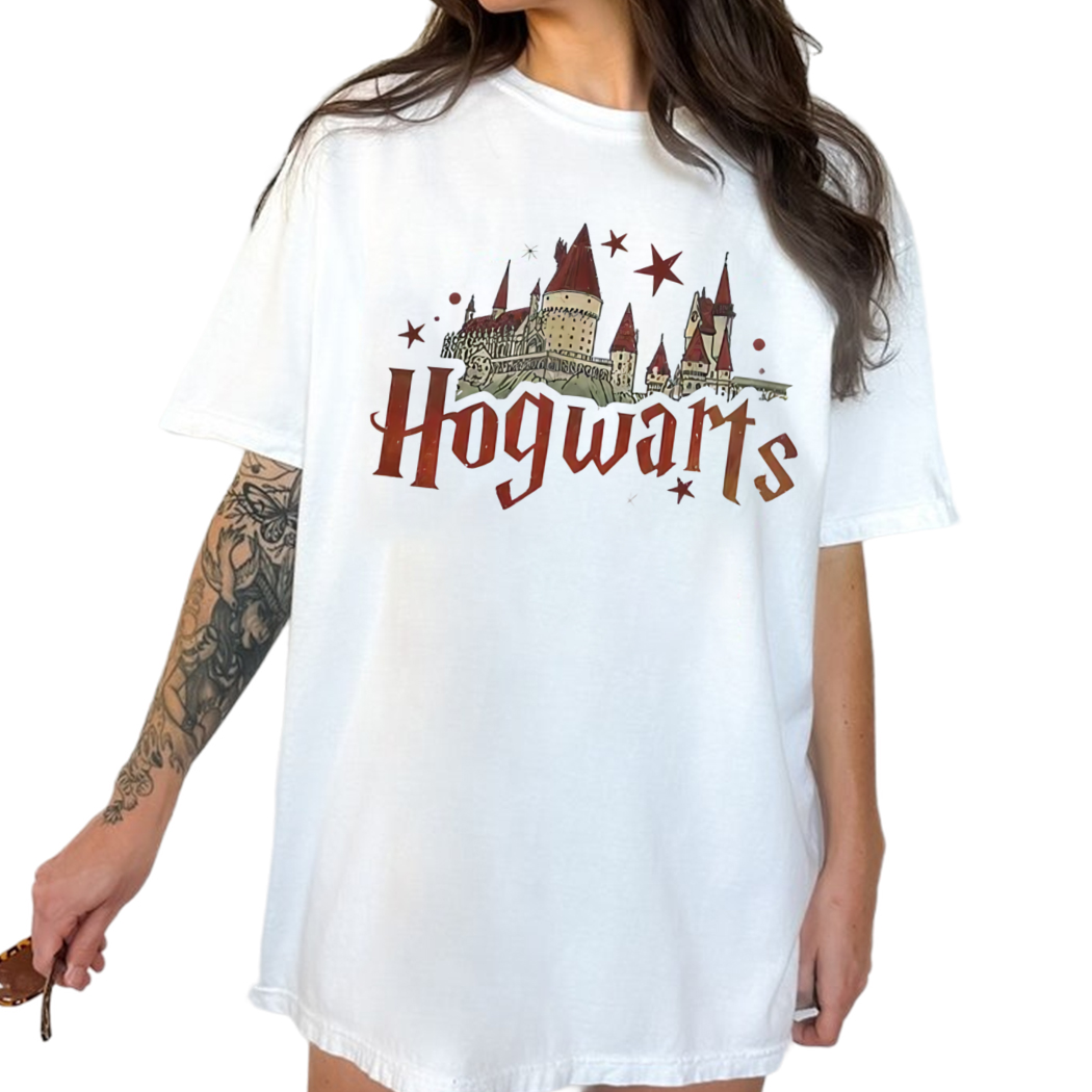 HogWarts Shirt, Wizard School Fandom Shirt, Book Reading Magic Shirt, Hp Inspired Tshirt