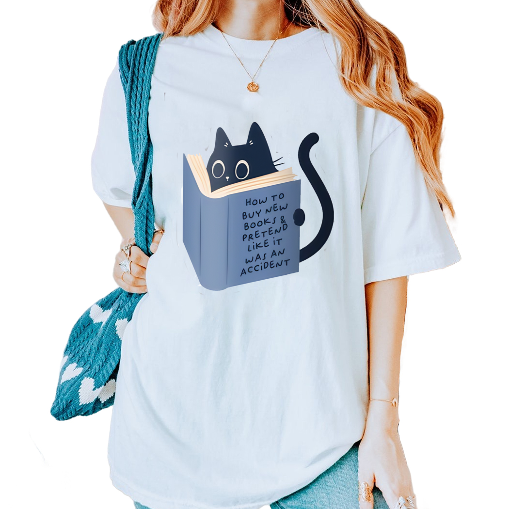 How To Buy New Books Shirt, Cat Shirt