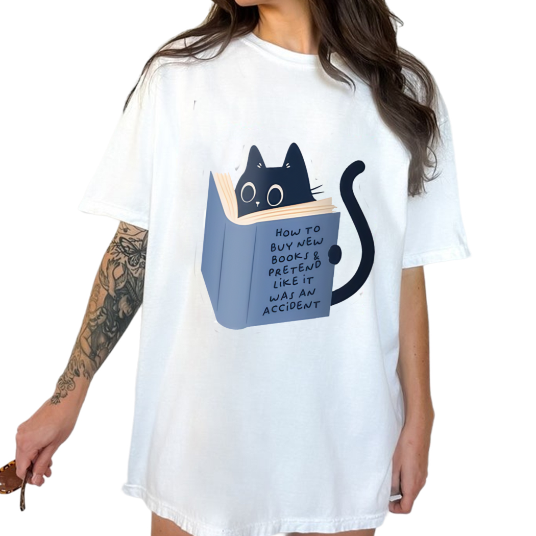 How To Buy New Books Shirt, Cat Shirt