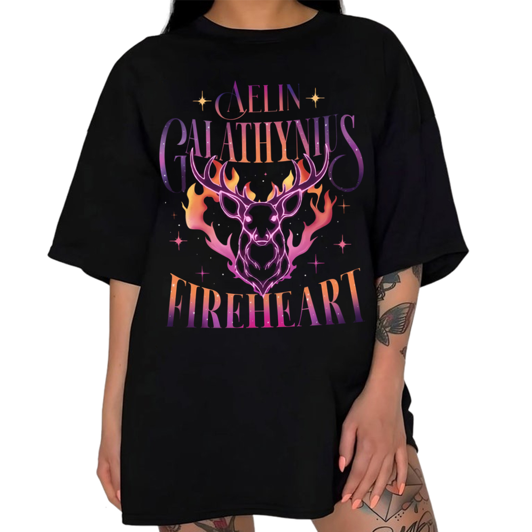 Aelin Galathynius Fireheart Shirt, Terrasen to Whatever End Fireheart, You Do Not Yield Shirt